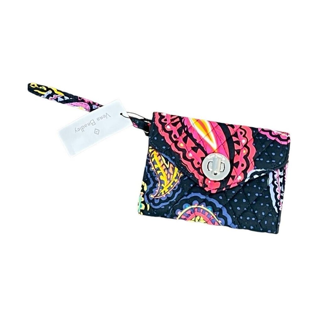 Vera Bradley Smartphone Wrislet‎ Twilight Paisley Turn Lock Wallet Colorful NWT